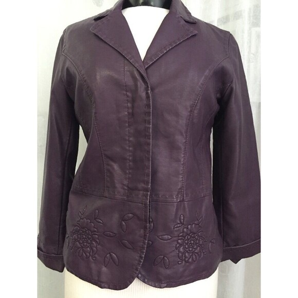 Chico's Women's Jacket Antonia Laredo Purple Jacket Chico's Size 0 / 4 NWT - Picture 1 of 12